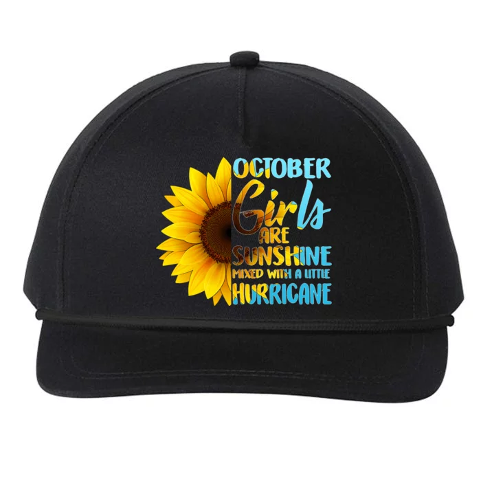 October Girls Sunflower Snapback Five-Panel Rope Hat