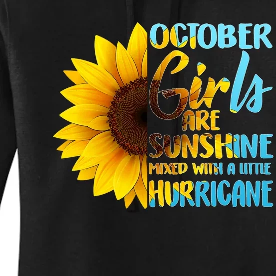 October Girls Sunflower Women's Pullover Hoodie