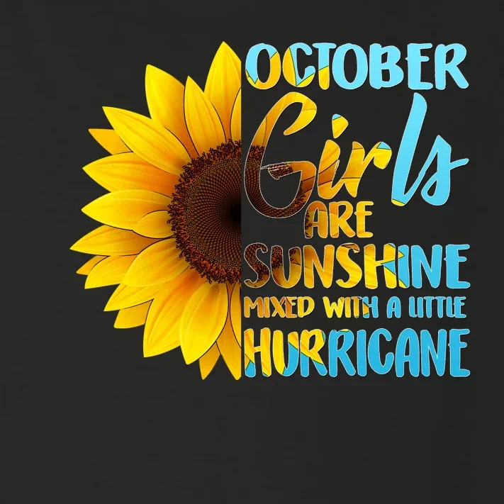 October Girls Sunflower Toddler Long Sleeve Shirt