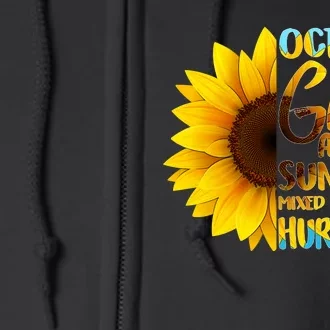 October Girls Sunflower Full Zip Hoodie