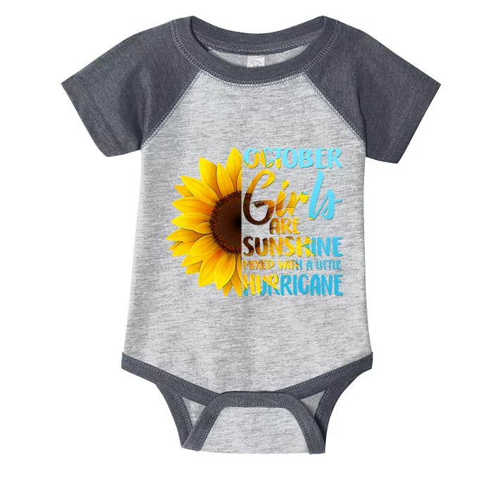 October Girls Sunflower Infant Baby Jersey Bodysuit