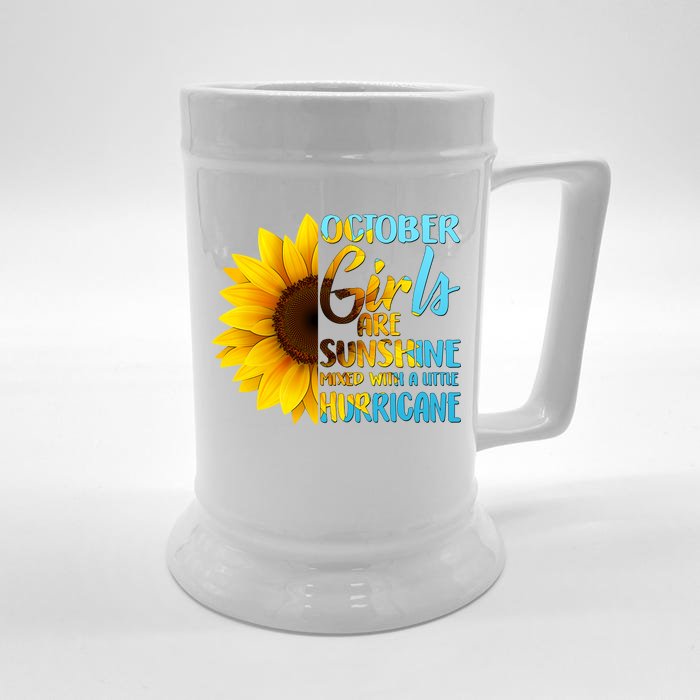 October Girls Sunflower Front & Back Beer Stein