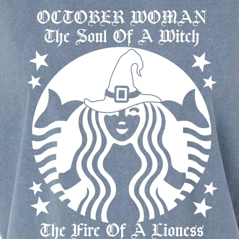 October Woman Soul Of A Witch Fire Of Lioness Garment-Dyed Women's Muscle Tee