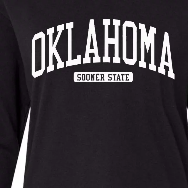 Oklahoma College University Style Womens Cotton Relaxed Long Sleeve T-Shirt