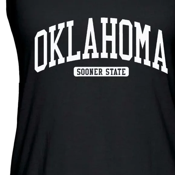 Oklahoma College University Style Ladies Essential Flowy Tank