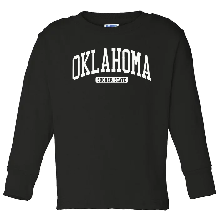 Oklahoma College University Style Toddler Long Sleeve Shirt