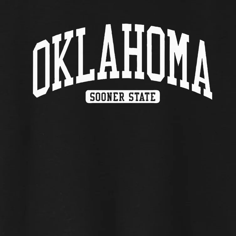 Oklahoma College University Style Women's Crop Top Tee