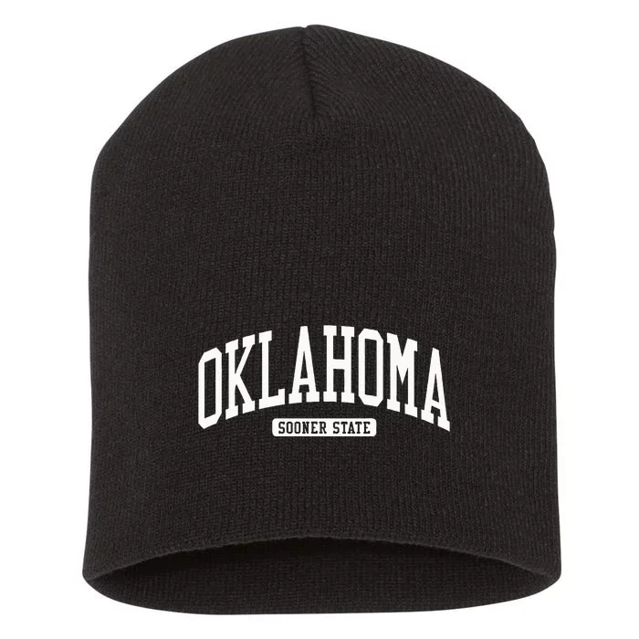 Oklahoma College University Style Short Acrylic Beanie