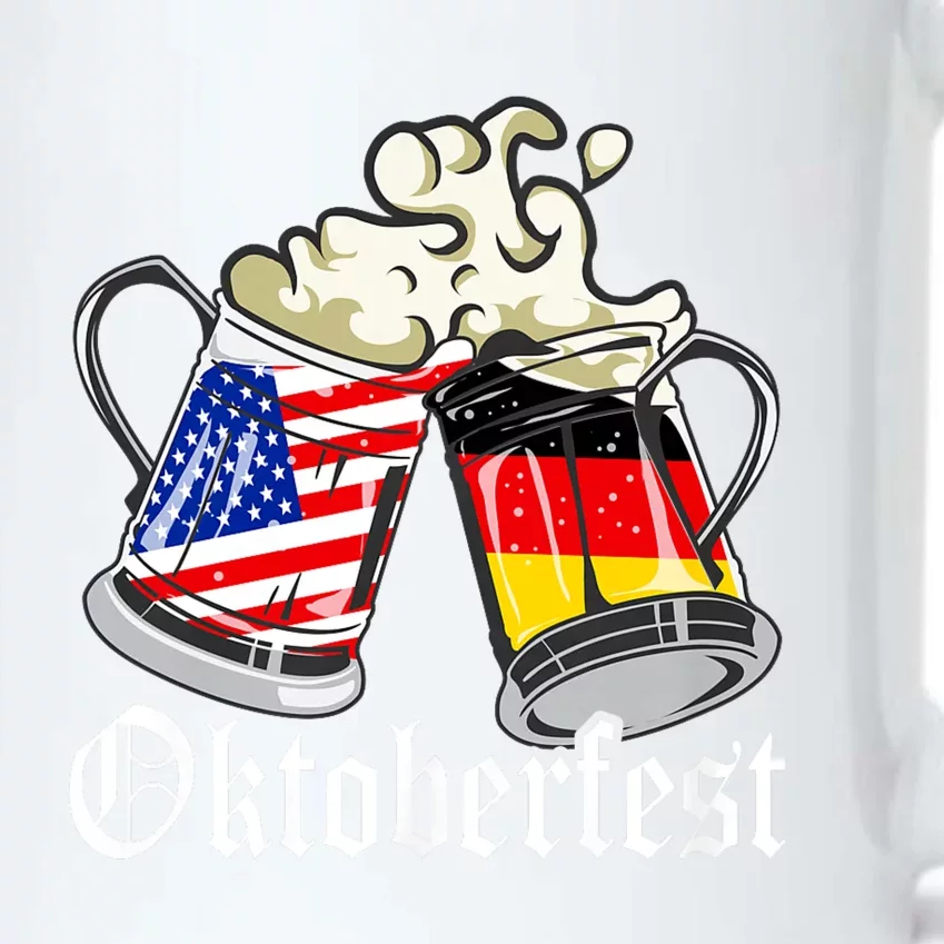 Oktoberfest Cheers Usa Germany Flags Black Color Changing Mug