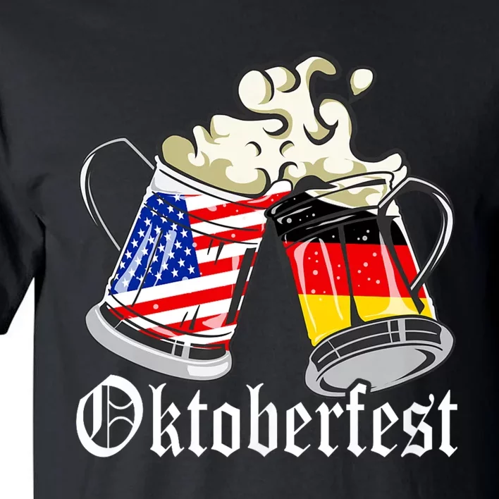 Oktoberfest Cheers Usa Germany Flags Tall T-Shirt