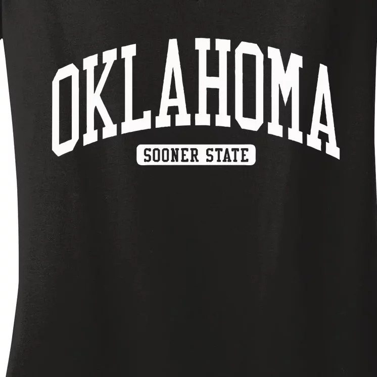 Oklahoma College U.N.I.V.E..R.S.I.T.Y Style Women's V-Neck T-Shirt