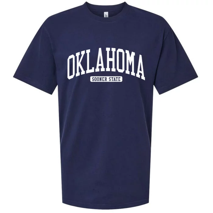 Oklahoma College U.N.I.V.E..R.S.I.T.Y Style Sueded Cloud Jersey T-Shirt