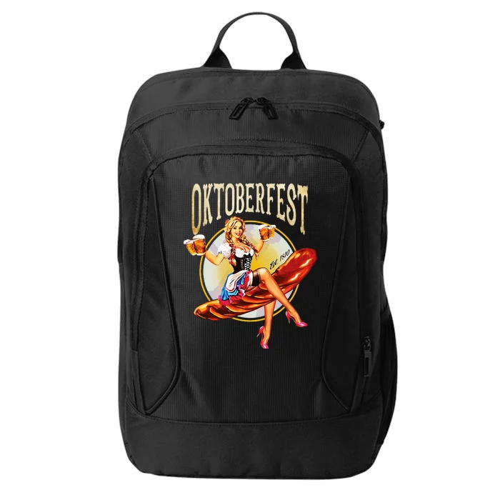 Oktoberfest Costume Vintage Bavarian German Beer Wurst City Backpack