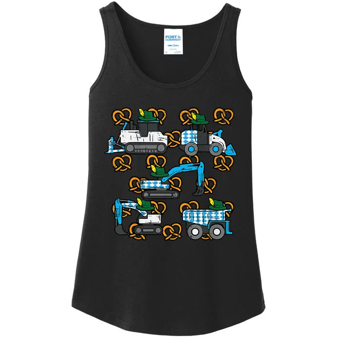 Oktoberfest Construction Vehicles German Ladies Essential Tank