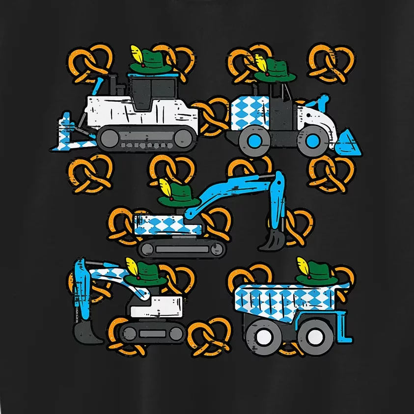 Oktoberfest Construction Vehicles German Kids Sweatshirt