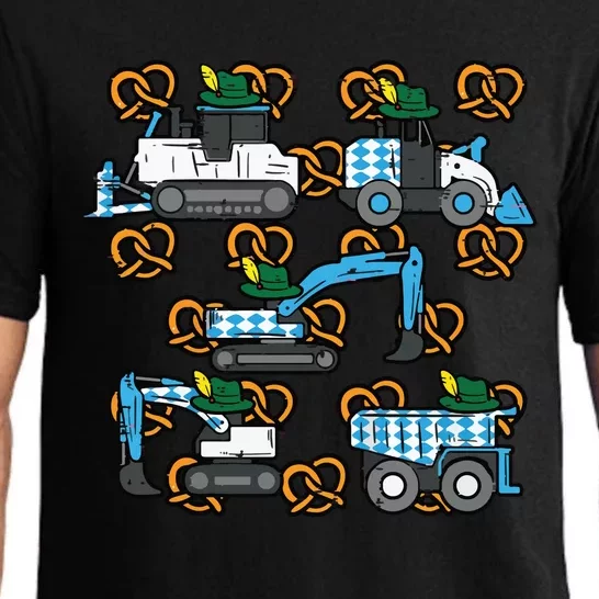 Oktoberfest Construction Vehicles German Pajama Set