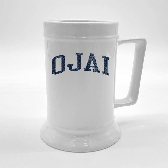 Ojai Ca Vintage Athletic Sports Jsn2 Print Front & Back Beer Stein