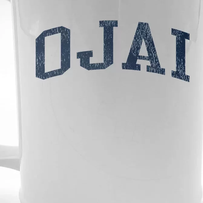 Ojai Ca Vintage Athletic Sports Jsn2 Print Front & Back Beer Stein