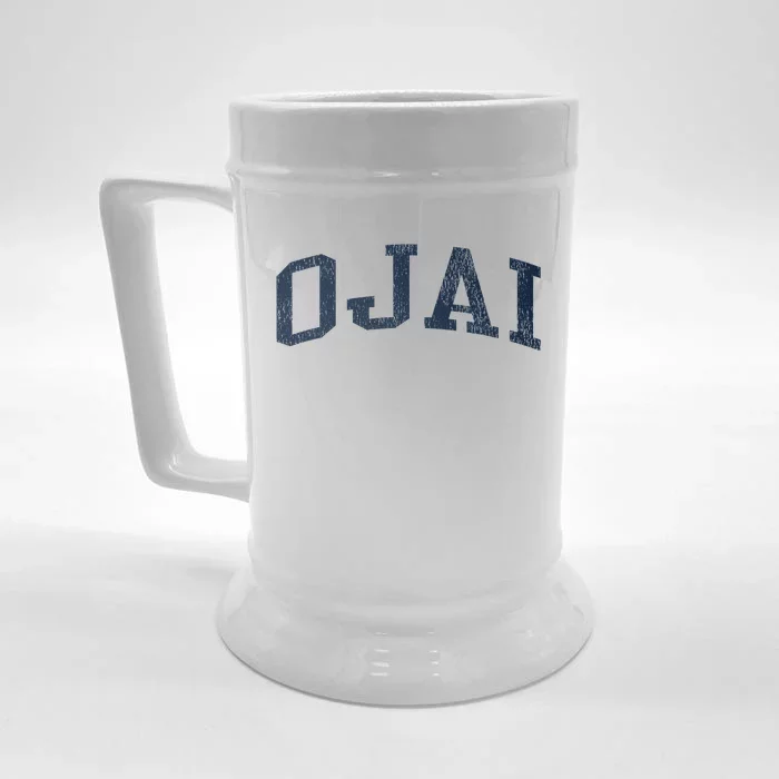 Ojai Ca Vintage Athletic Sports Jsn2 Print Front & Back Beer Stein