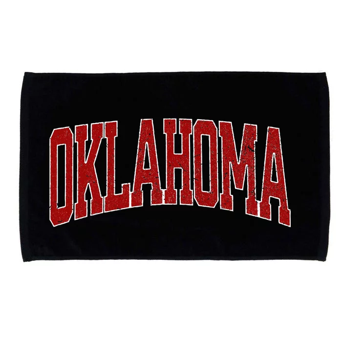 Oklahoma city vintage Microfiber Hand Towel