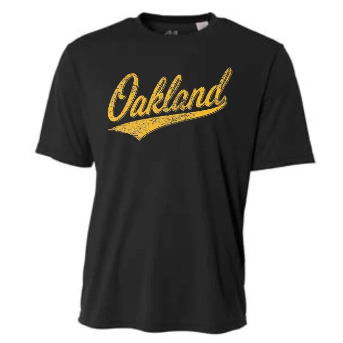 OAKLAND CALIFORNIA VARSITY SCRIPT CLASSIC SPORT JERSEY STYLE Cooling Performance Crew T-Shirt