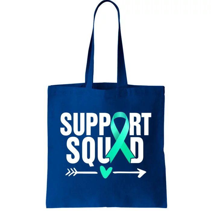 Ovarian Cancer Warrior Support Squad Meaningful Gift Tote Bag