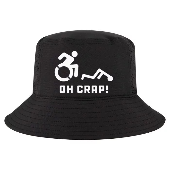 Oh Crap Wheelchair Birthday Handicap Disability Funny Cool Comfort Performance Bucket Hat