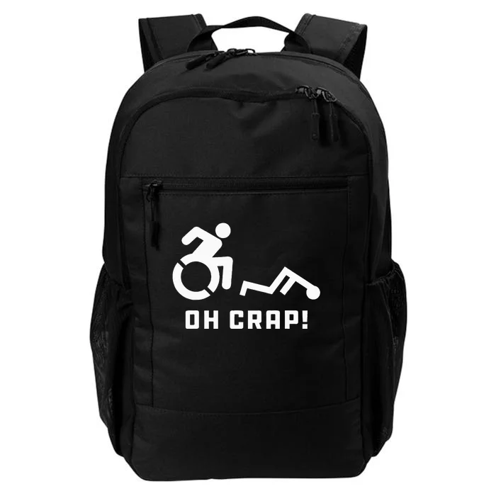 Oh Crap Wheelchair Birthday Handicap Disability Funny Daily Commute Backpack