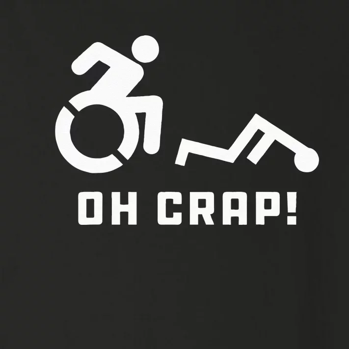 Oh Crap Wheelchair Birthday Handicap Disability Funny Toddler Long Sleeve Shirt