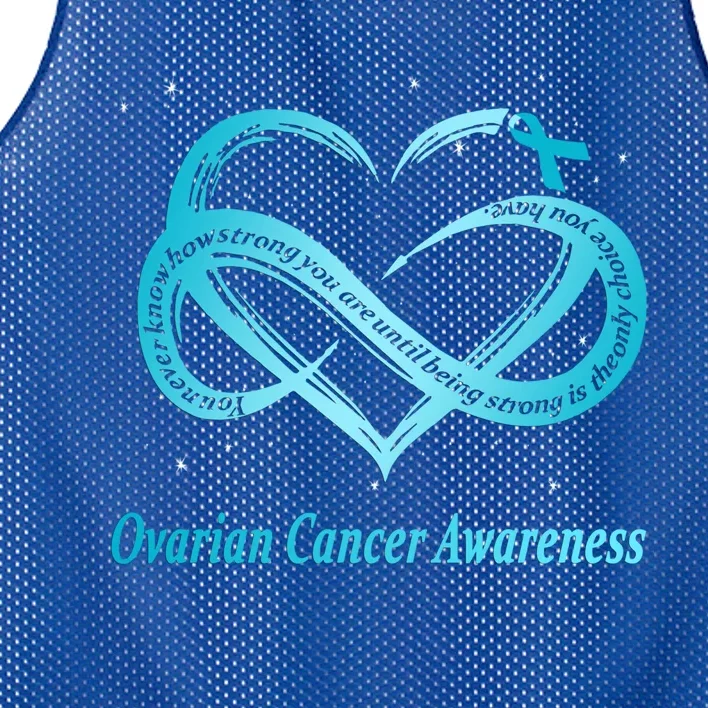 Ovarian Cancer Warrior Gift Mesh Reversible Basketball Jersey Tank