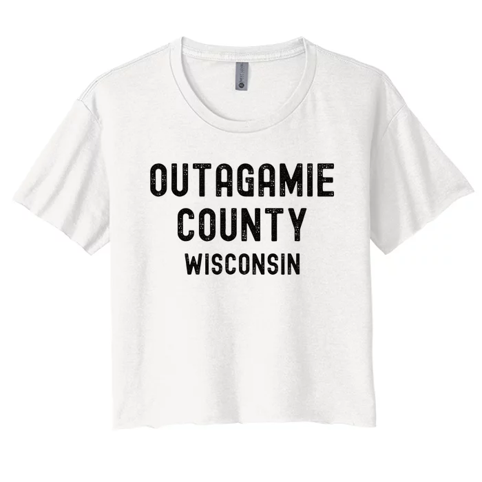 Outagamie County Wisconsin Women's Crop Top Tee