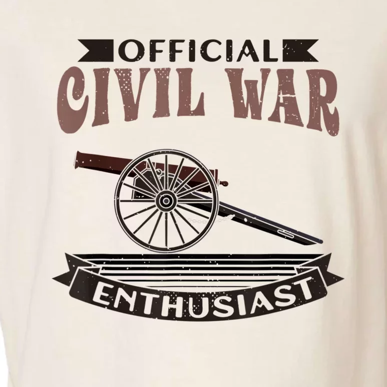 Official Civil War Enthusiast American Lover US Reenactor Garment-Dyed Women's Muscle Tee