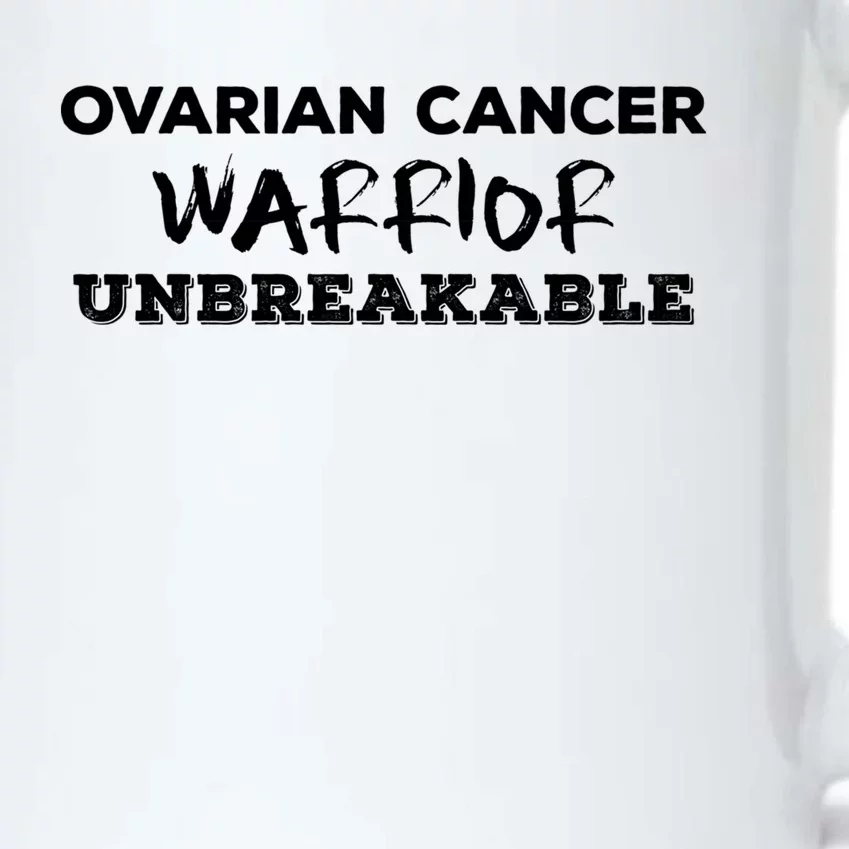 Ovarian Cancer Warrior Unbreakable Gift Black Color Changing Mug