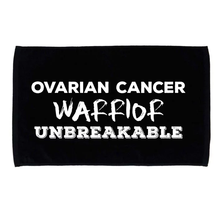 Ovarian Cancer Warrior Unbreakable Gift Microfiber Hand Towel