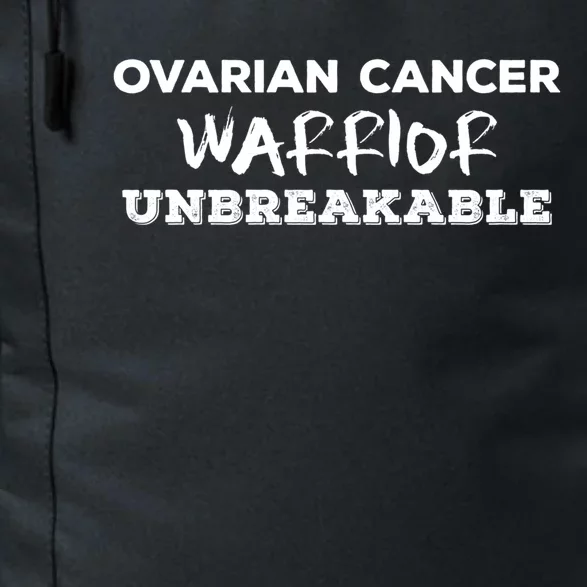 Ovarian Cancer Warrior Unbreakable Gift Daily Commute Backpack