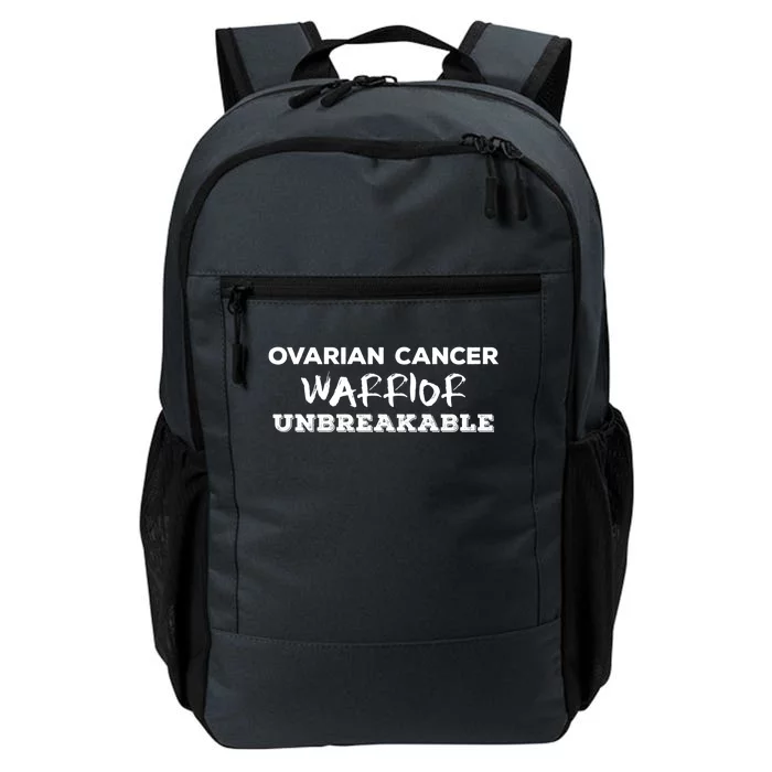 Ovarian Cancer Warrior Unbreakable Gift Daily Commute Backpack