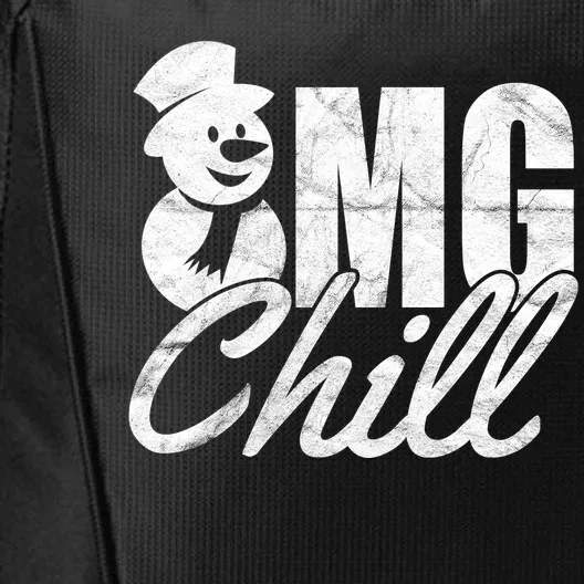 OMG Chill Winter Snowman City Backpack