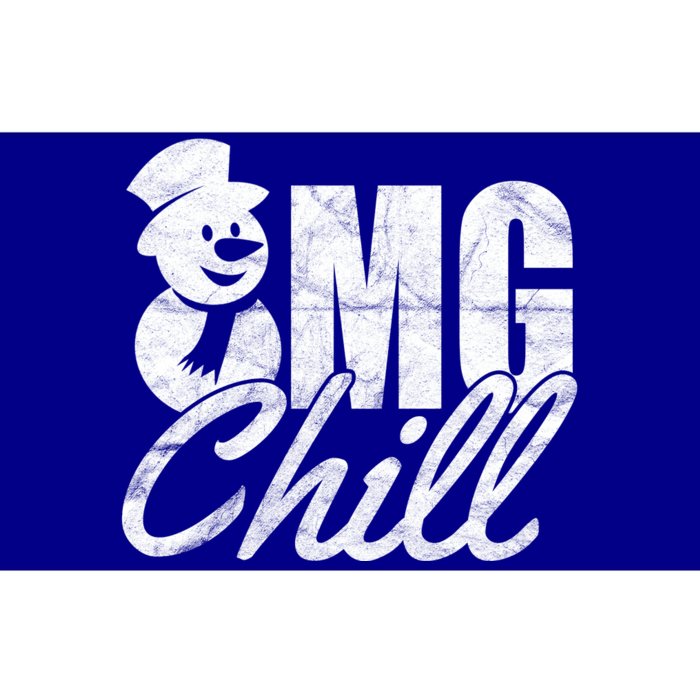 OMG Chill Winter Snowman Bumper Sticker