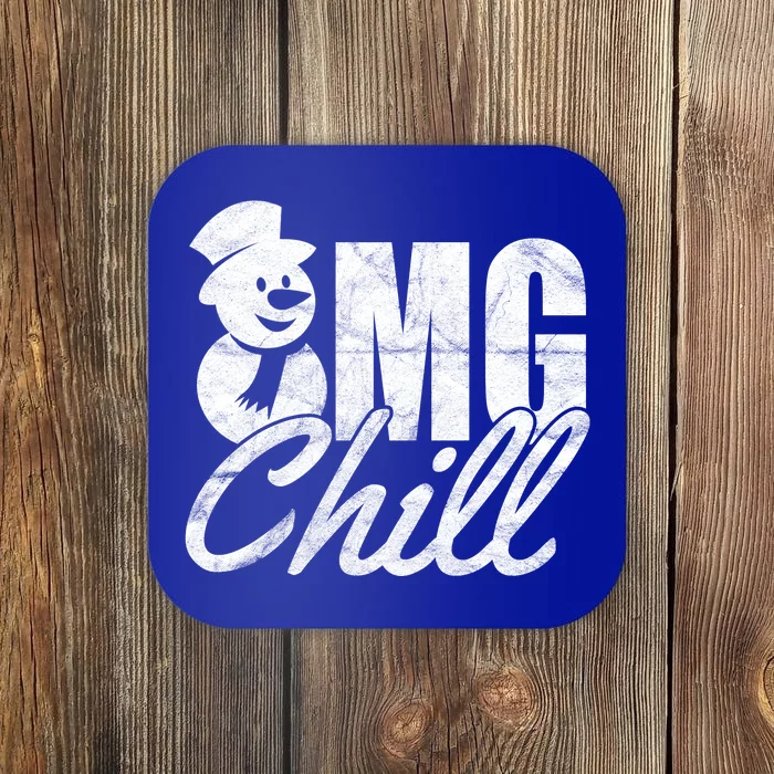 OMG Chill Winter Snowman Coaster