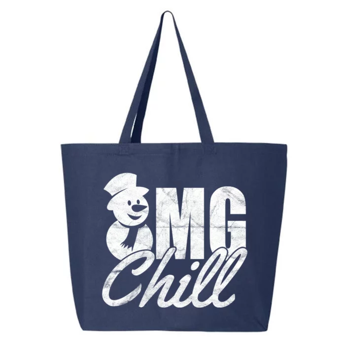 OMG Chill Winter Snowman 25L Jumbo Tote