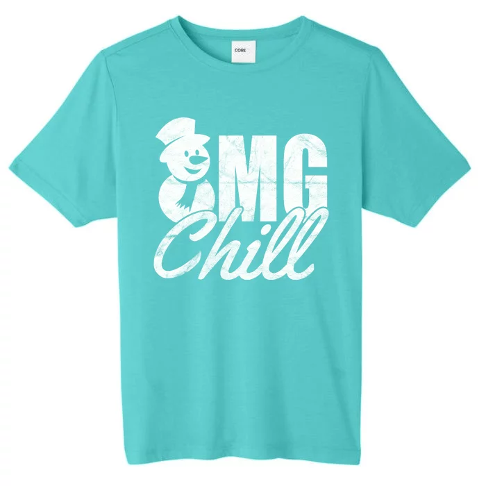 OMG Chill Winter Snowman ChromaSoft Performance T-Shirt