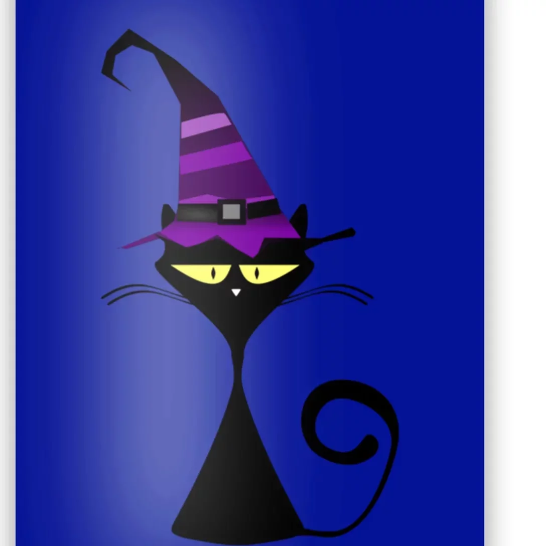 Original Cat With Wizard Hat Halloween Costume Gift Poster