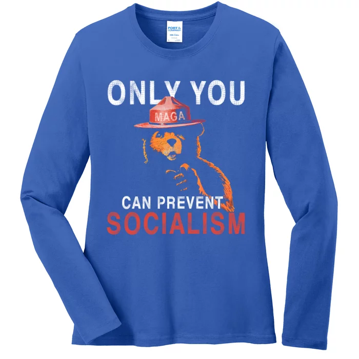 Only Can You Prevent Maga Socialism Funny Gift Ladies Long Sleeve Shirt