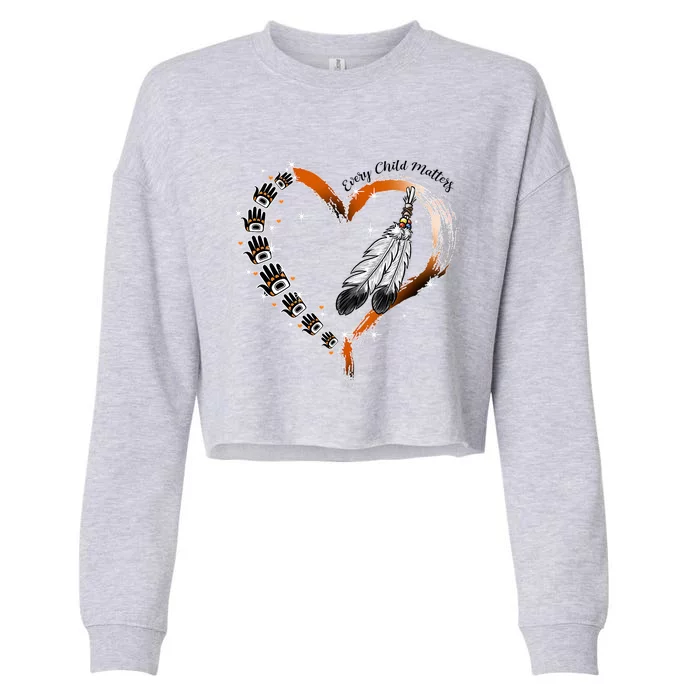 Orange Day Awareness For Indigenous Education Teachers Cropped Pullover Crew