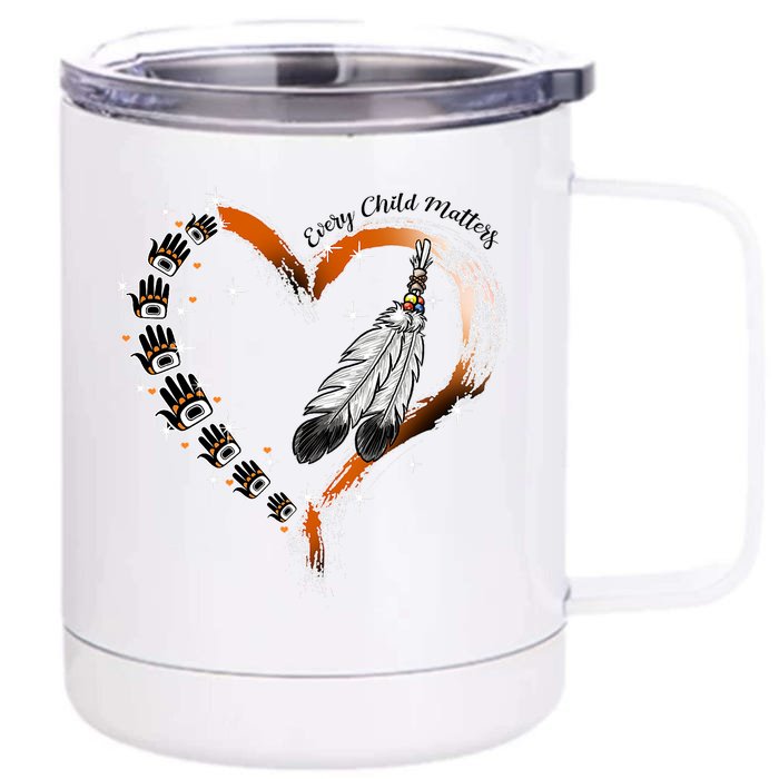 Orange Day Awareness For Indigenous Education Teachers Front & Back 12oz Stainless Steel Tumbler Cup