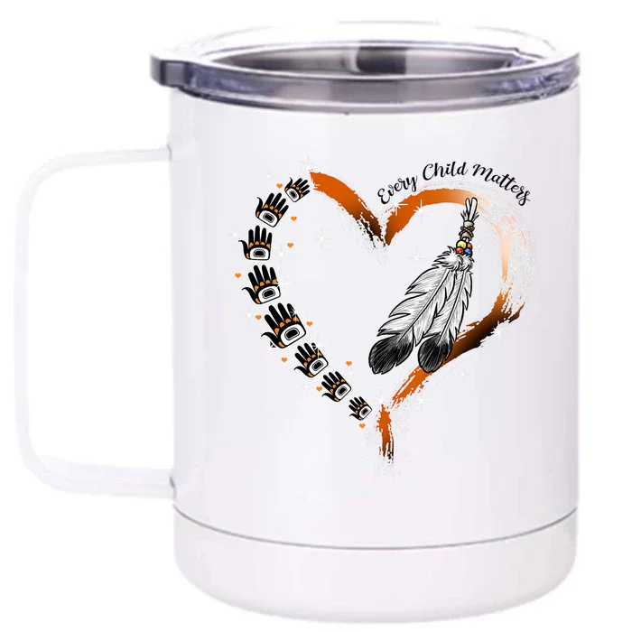 Orange Day Awareness For Indigenous Education Teachers Front & Back 12oz Stainless Steel Tumbler Cup