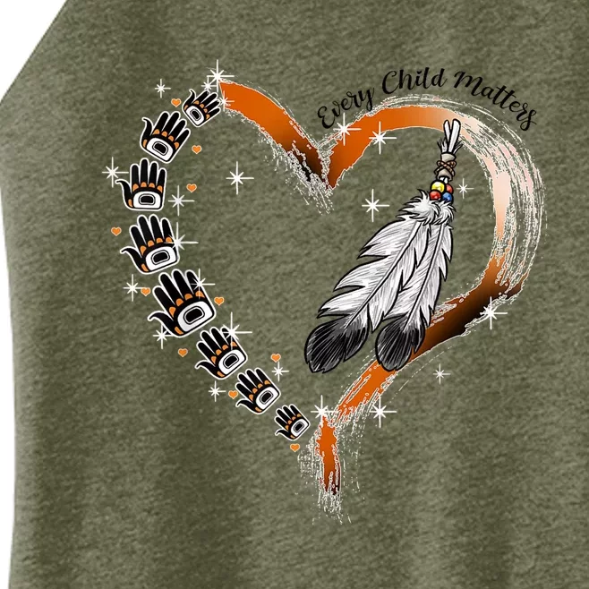 Orange Day Awareness For Indigenous Education Teachers Women’s Perfect Tri Rocker Tank