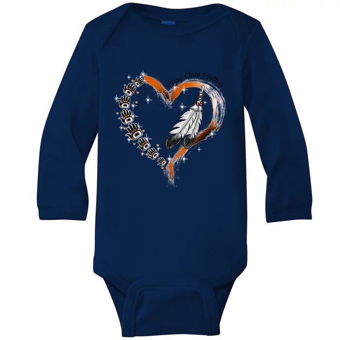 Orange Day Awareness For Indigenous Education Teachers Baby Long Sleeve Bodysuit