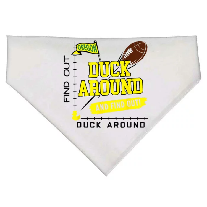 Oregon Duck Around And Find Out USA-Made Doggie Bandana