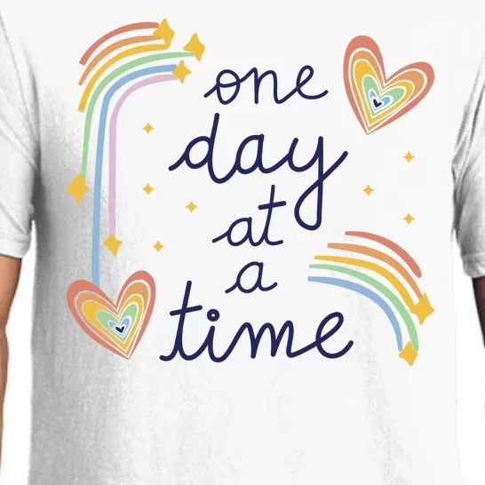 One Day At A Time Rainbow Pajama Set